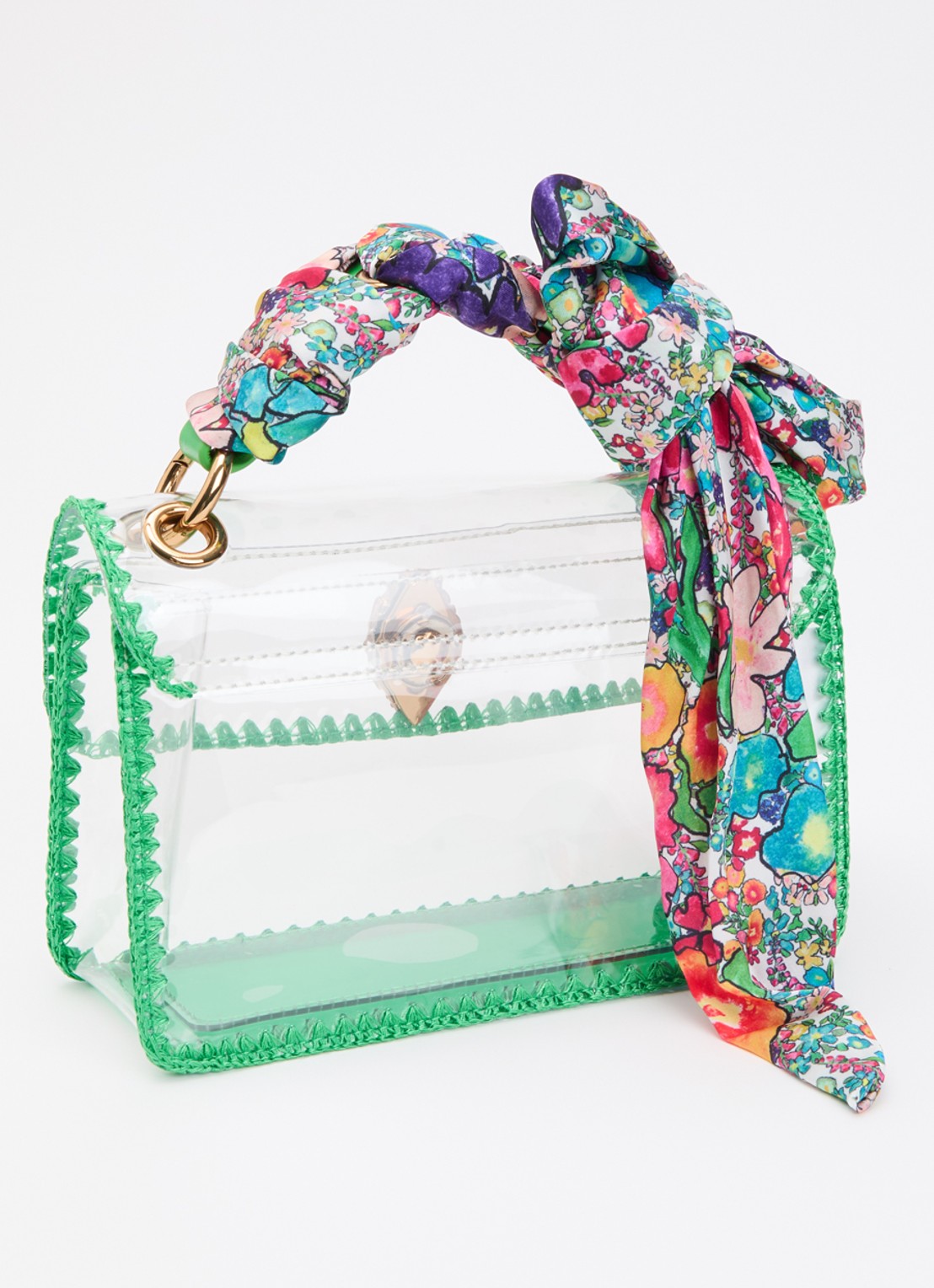 Kurt Geiger Kensington Mini met afneembare schouderriem - achterkant 5 transparant