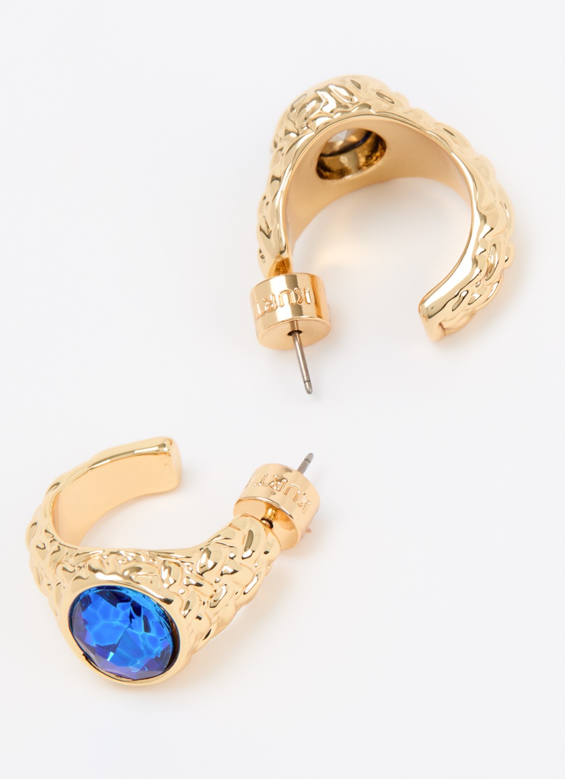 Kurt Geiger Kensington Quilt oorstekers met kristal - detail goud