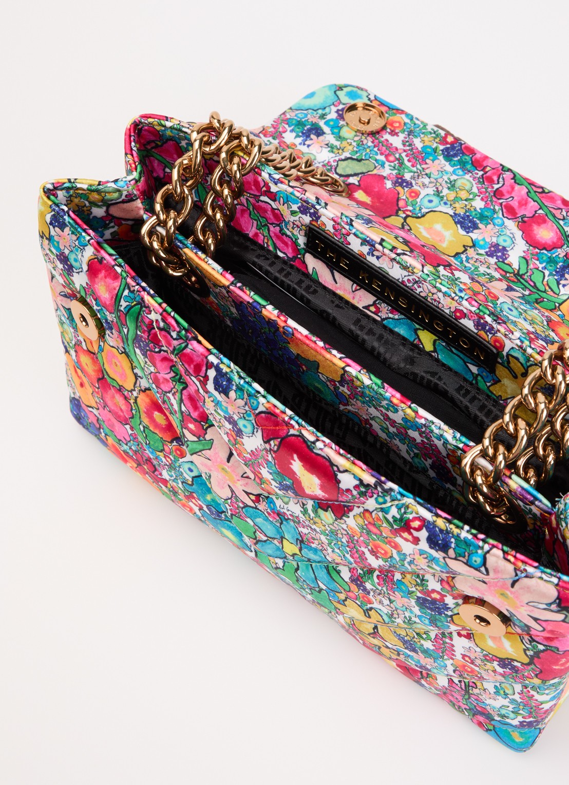 Kurt Geiger Kensington schoudertas met bloemenprint - detail 2 multicolor