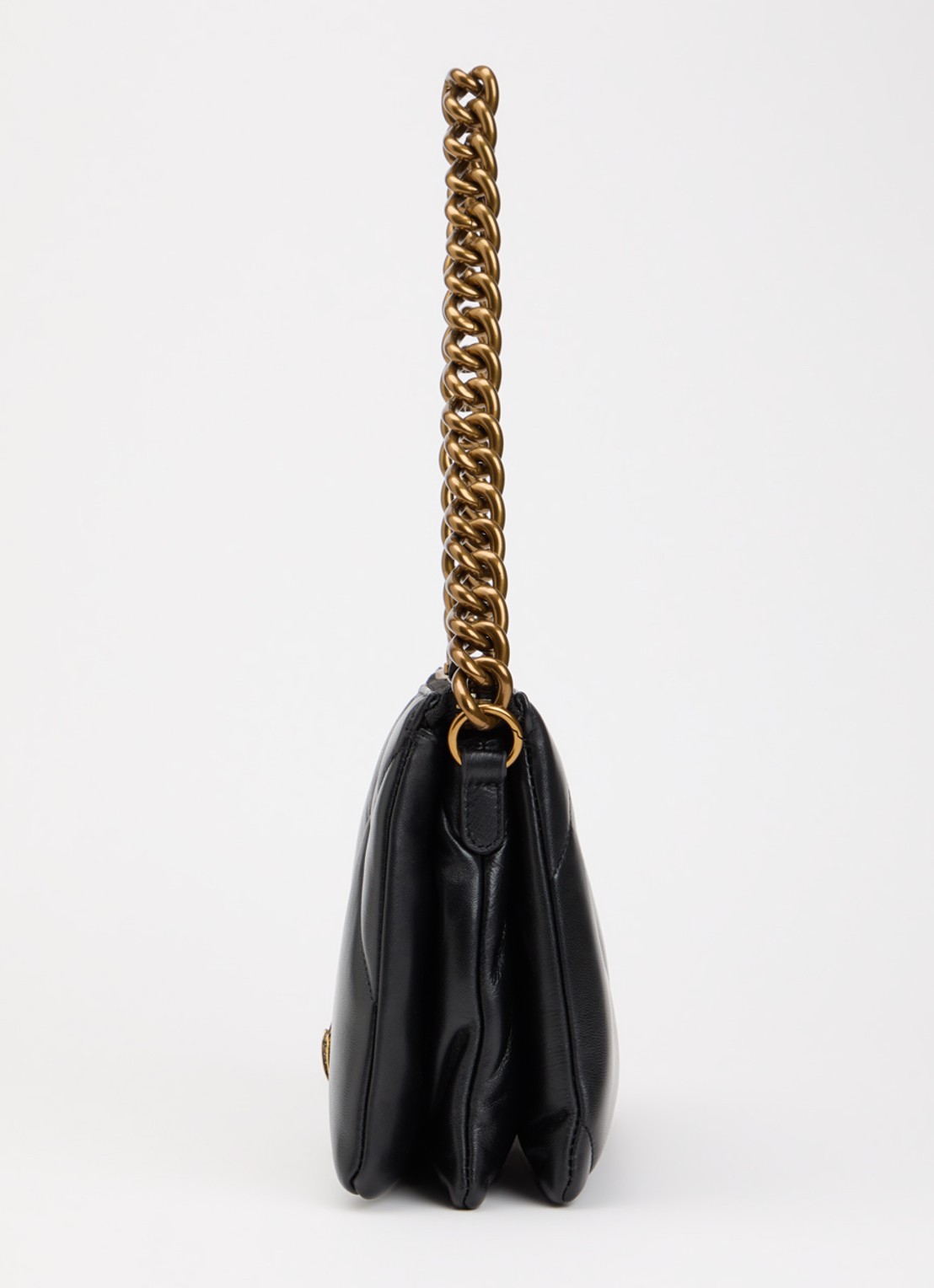 Kurt Geiger Kensington schoudertas van leer met quilt patroon - detail 3 zwart