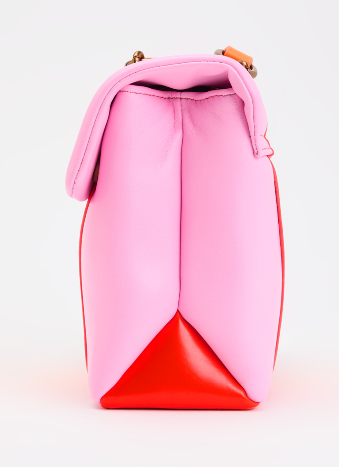 Kurt Geiger Kensington schoudertas van leer met suéde details  - detail 3 roze