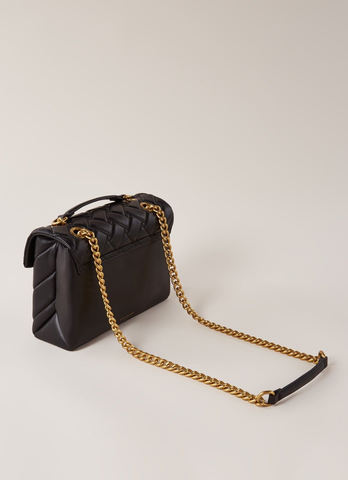 Kurt Geiger Kensington schoudertas van leer - detail 4 zwart