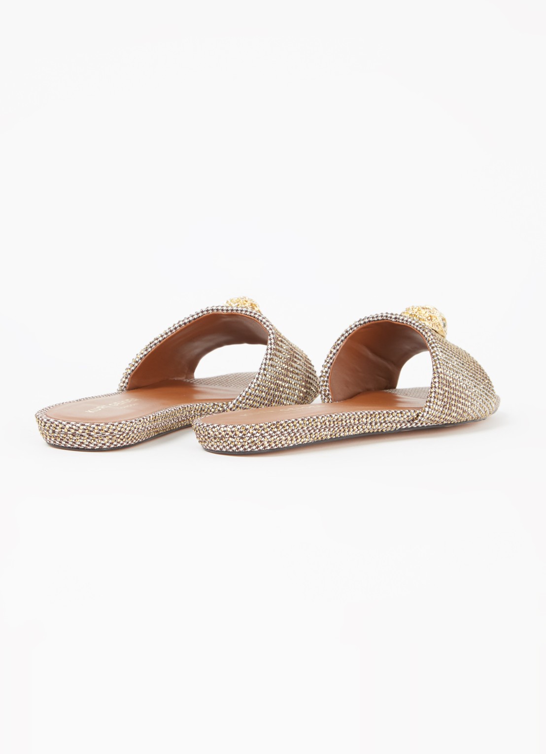 Kurt Geiger Kensington slipper met strass - detail 3 beige