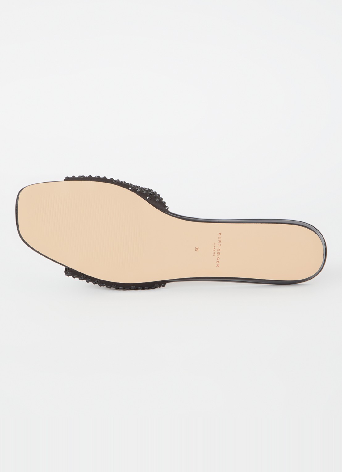 Kurt Geiger Kensington slipper met studs - detail 4 zwart