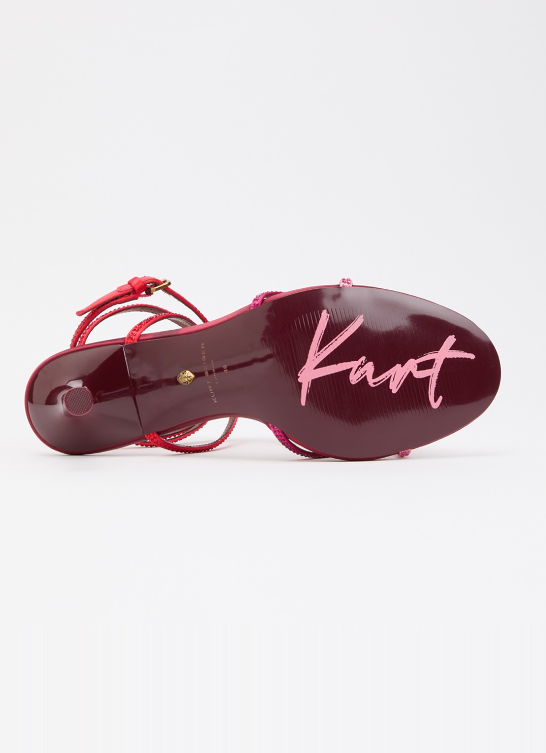 Kurt Geiger Kiss pump met strass - detail 5 rood