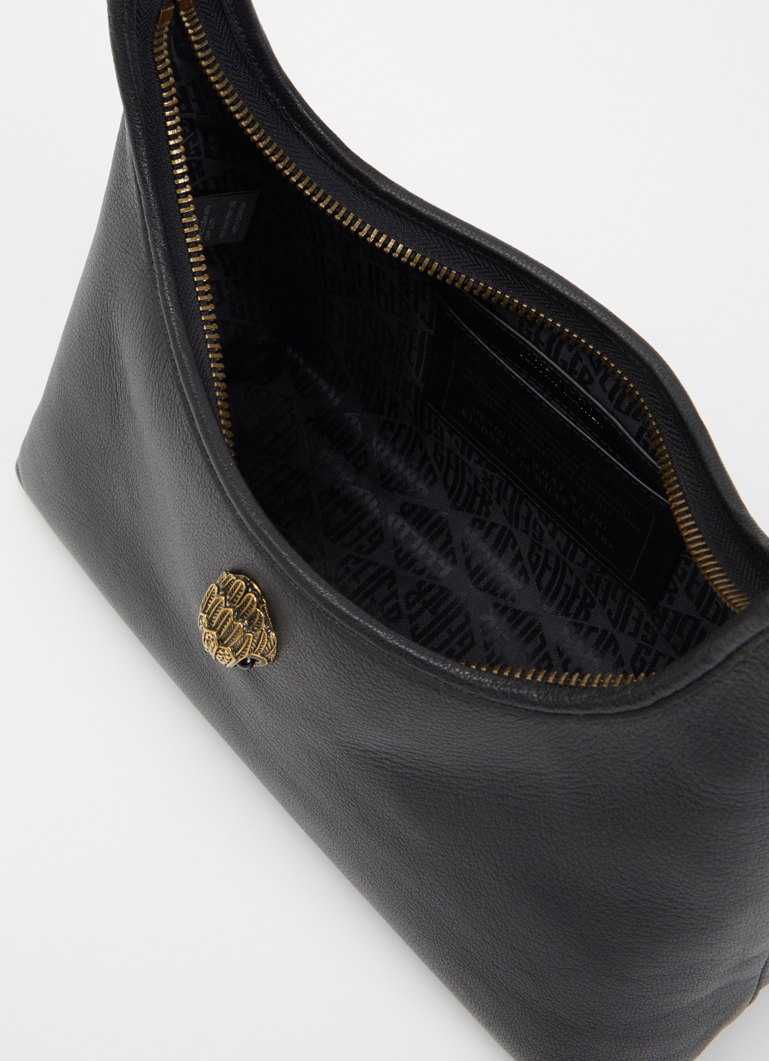 Kurt Geiger Kurt schoudertas van leer  - detail 2 zwart