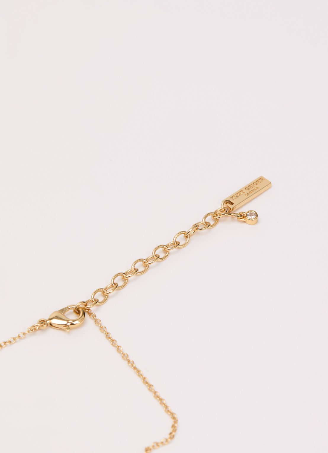 Kurt Geiger Kurt Script ketting met kristal • Goud • de Bijenkorf