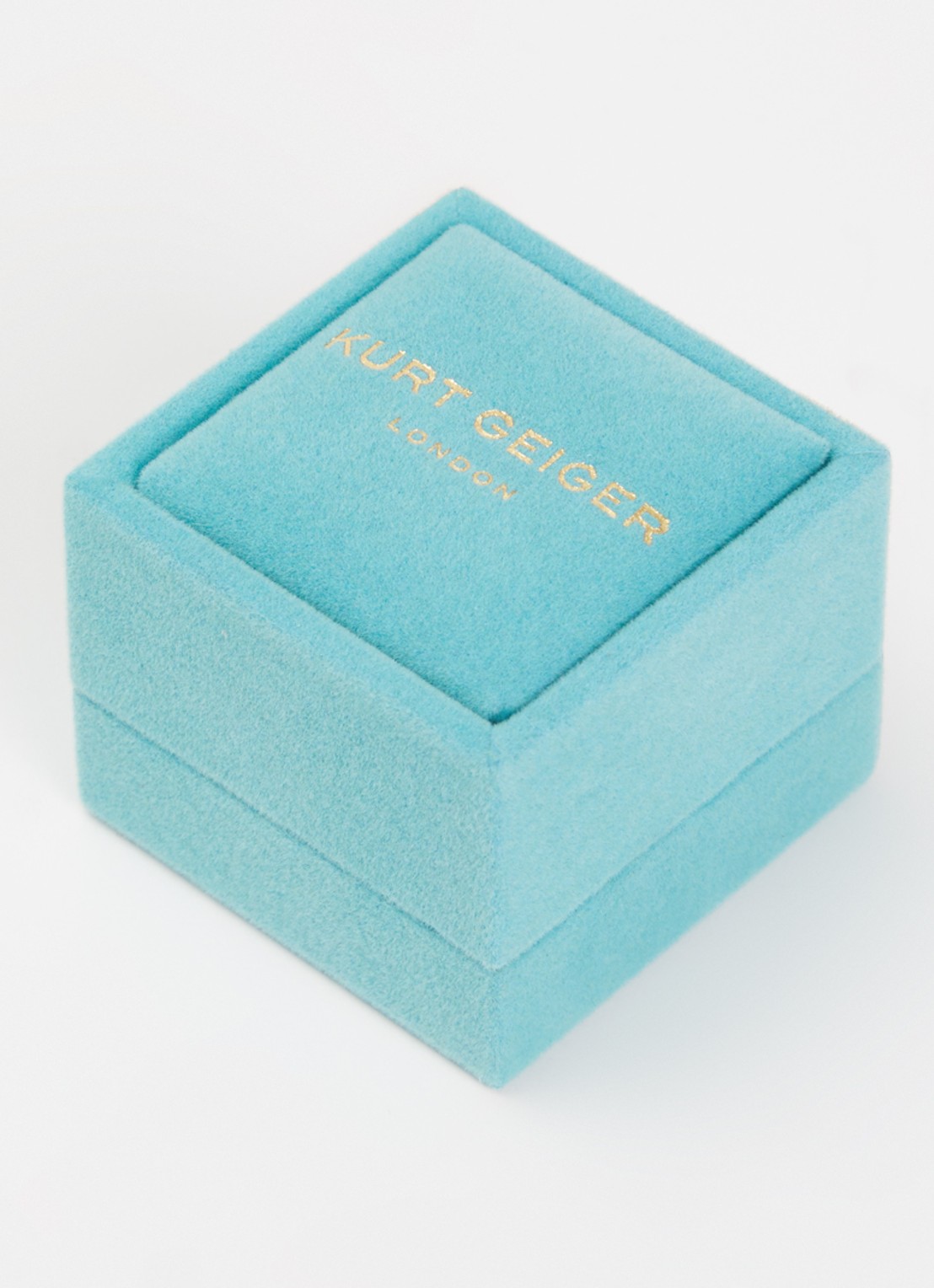 Kurt Geiger Large Sloane Cocktail ring met kristal - detail 2 goud