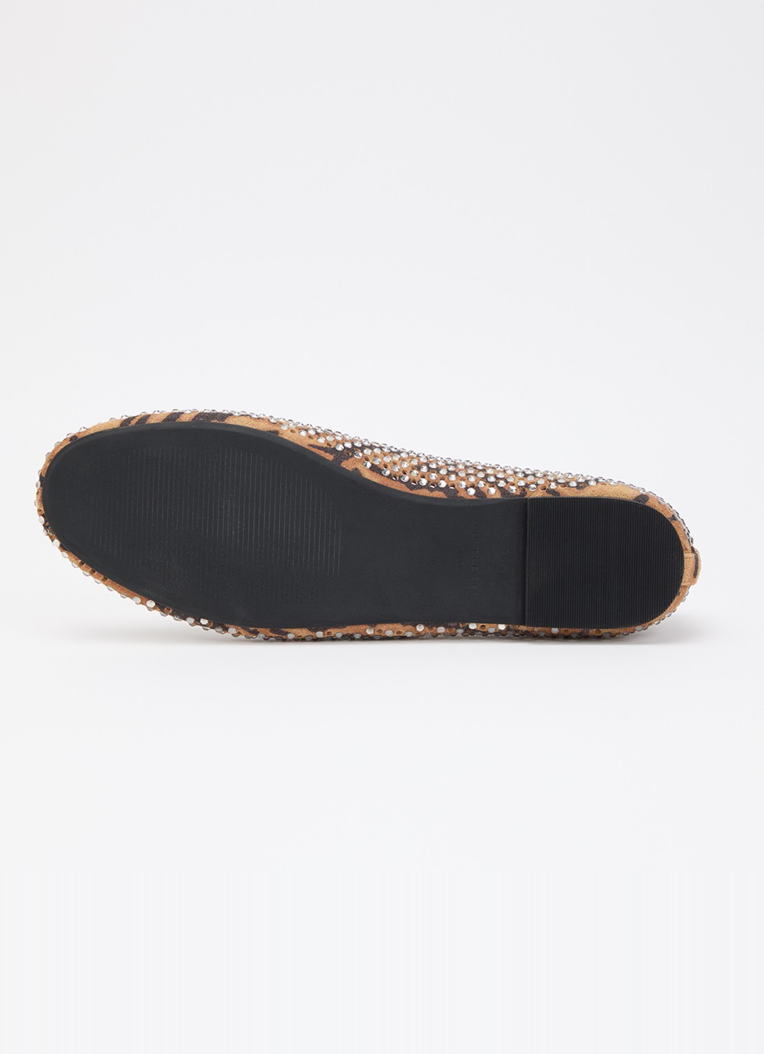 Kurt Geiger Mayfair ballerina van suède met strass - detail 4 camel