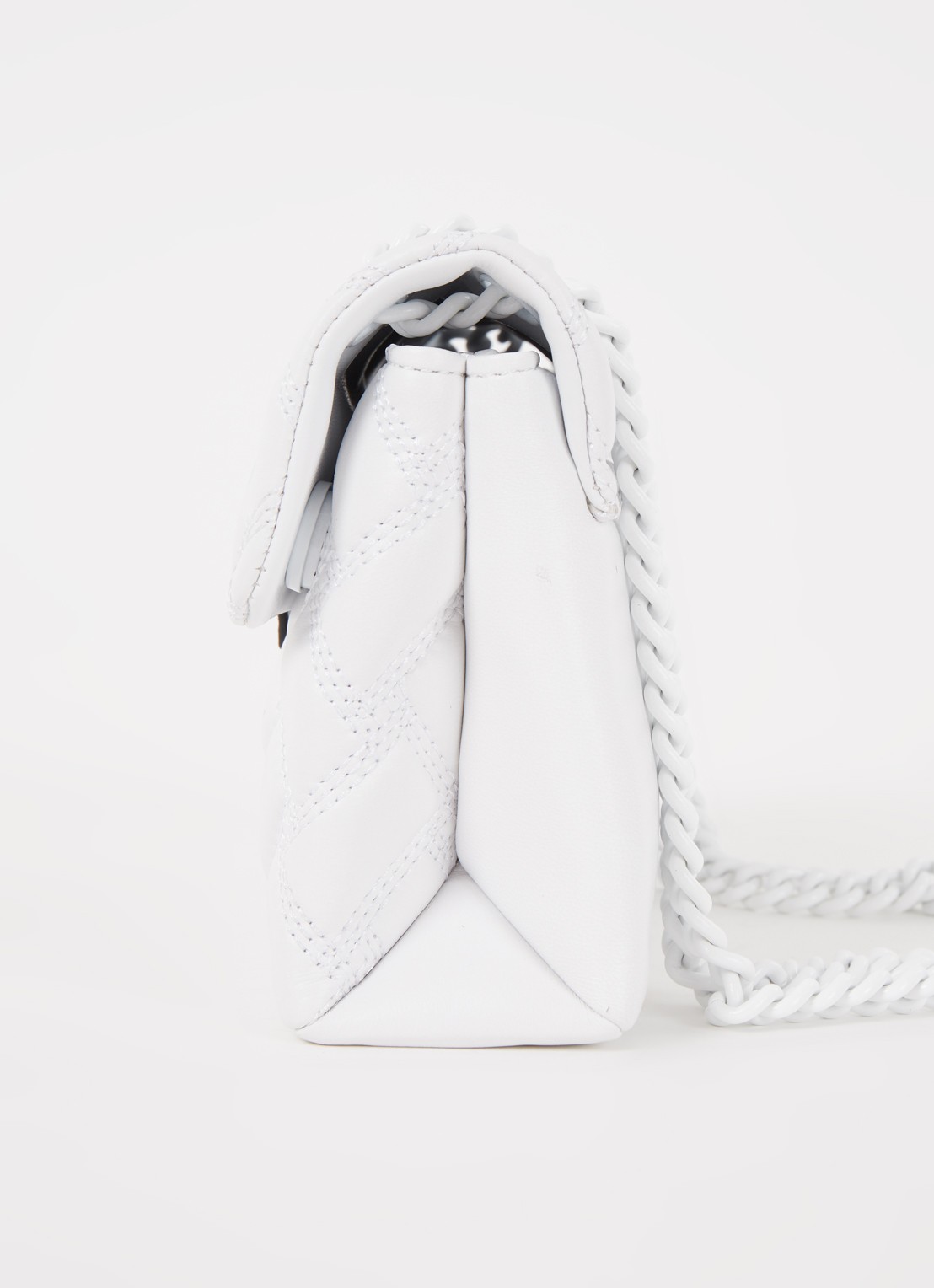 Kurt Geiger Mini Kensington crossbodytas van leer - detail 2 wit