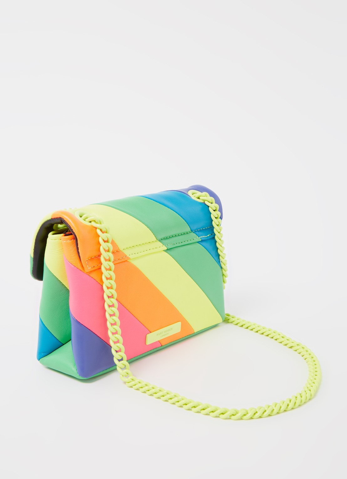 Kurt Geiger Mini Kensington crossbodytas van leer - achterkant 3 multicolor