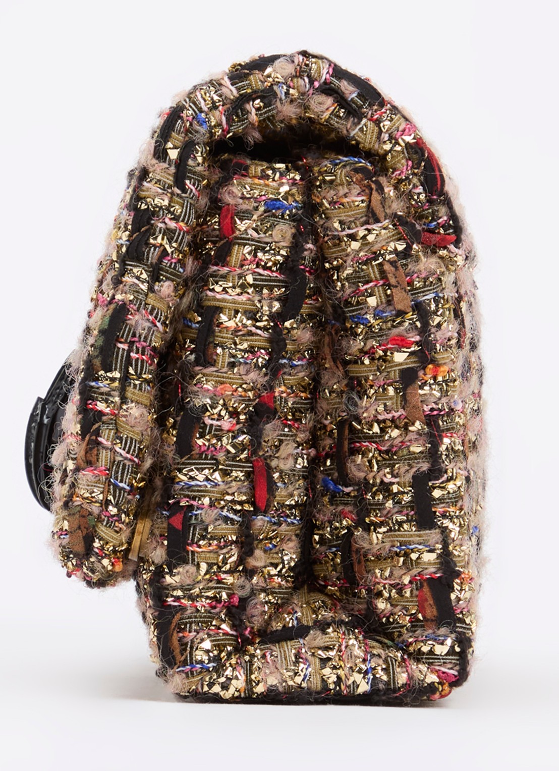 Kurt Geiger Mini Kensington Kurt crossbodytas met tweed-look - detail 2 goud