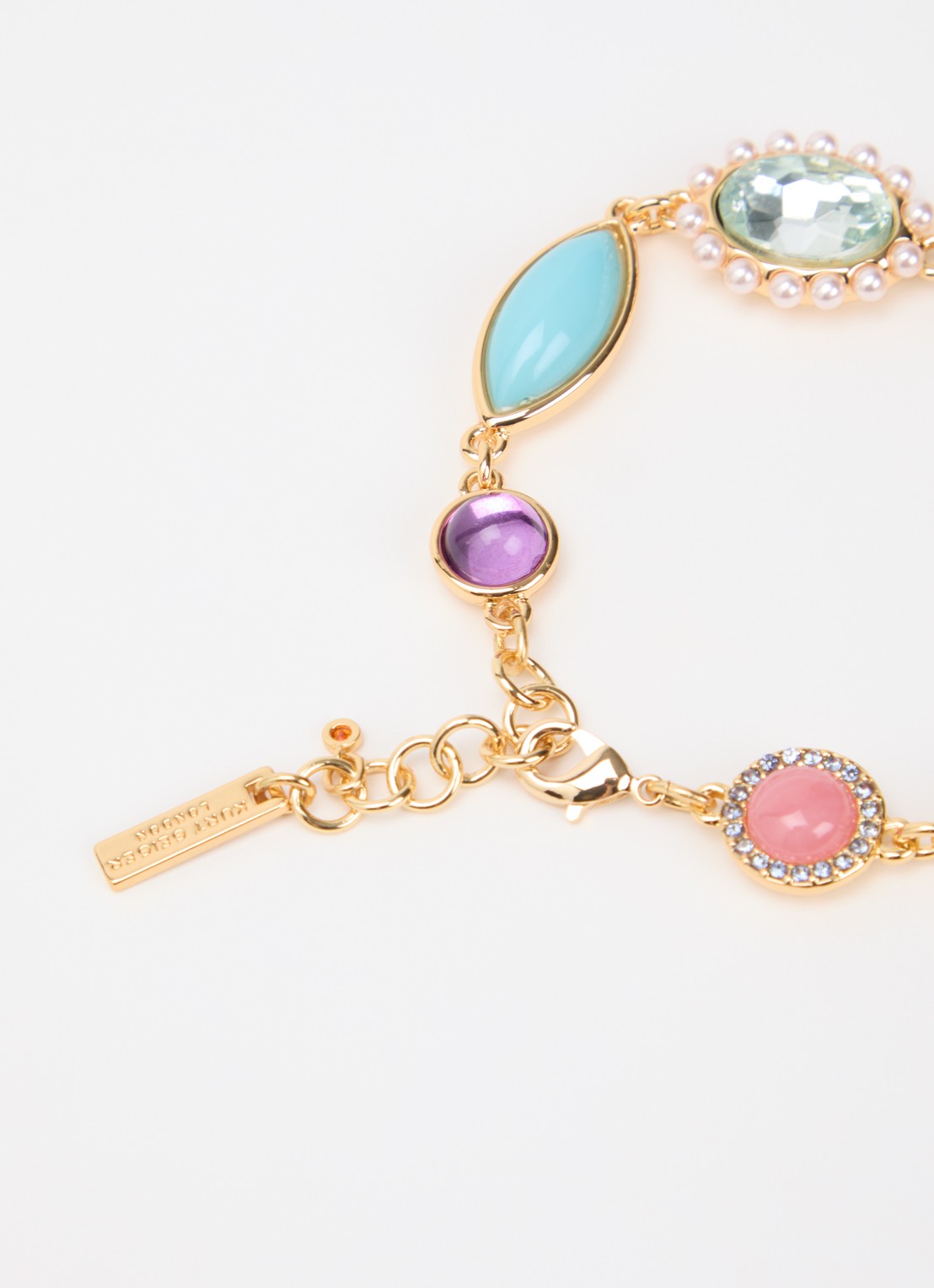 Kurt Geiger Mixed Gem armband met kristal - detail 3 goud
