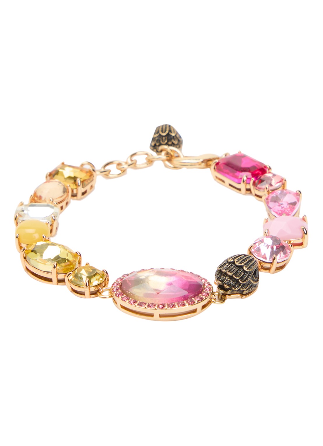 Kurt Geiger Mixed Gem armband met kristal - voorkant goud