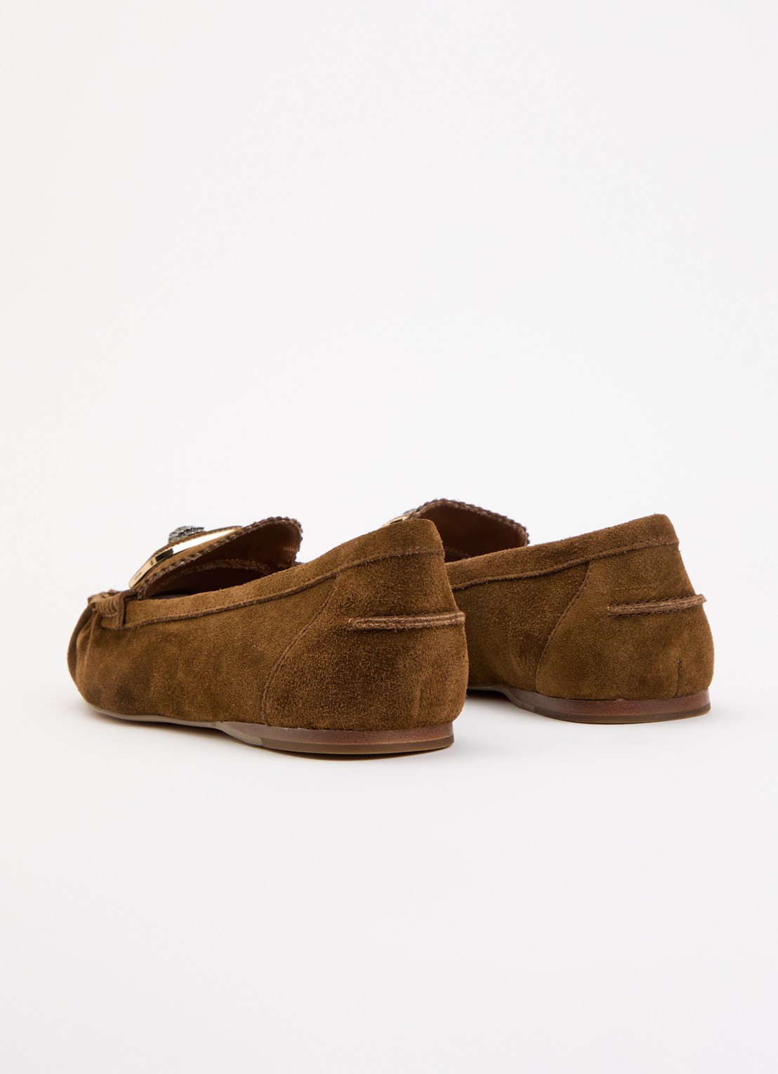 Kurt Geiger Pimlico loafer van suède - achterkant 4 bruin