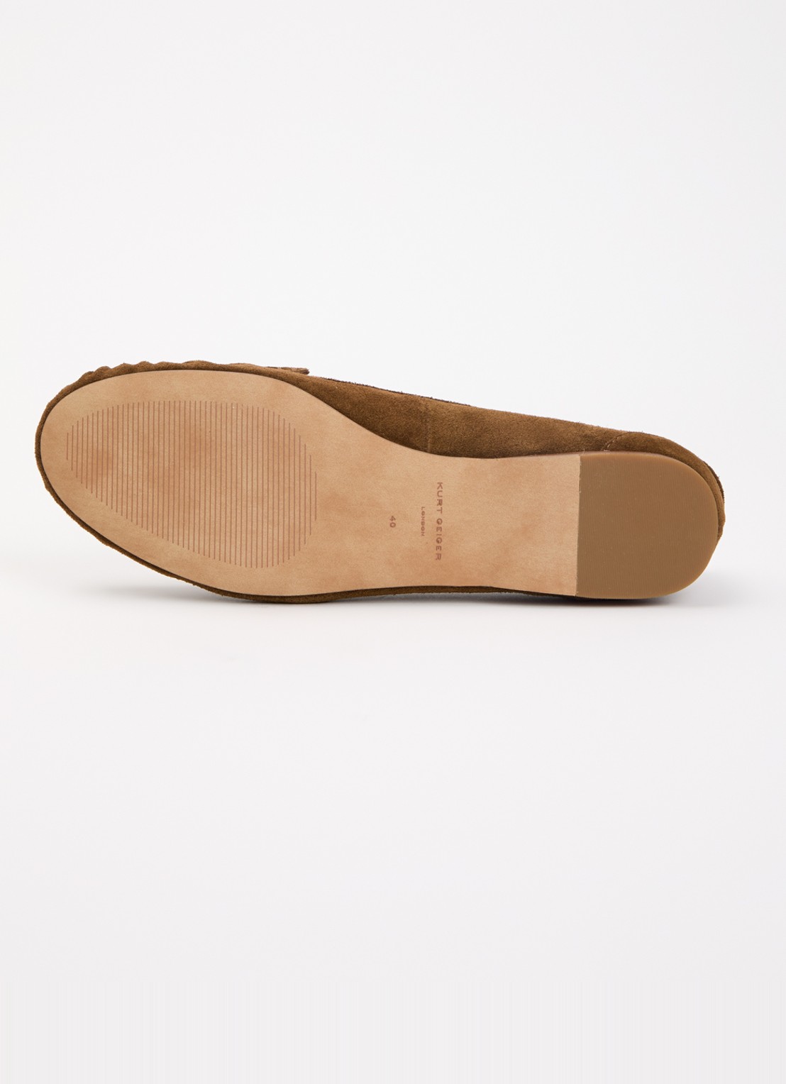 Kurt Geiger Pimlico loafer van suède - detail 3 bruin