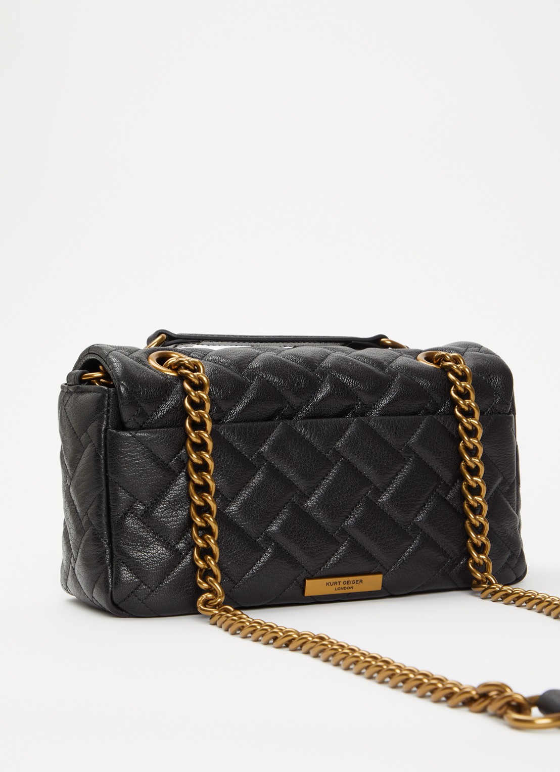 Kurt Geiger Pimlico schoudertas van leer - achterkant 4 zwart