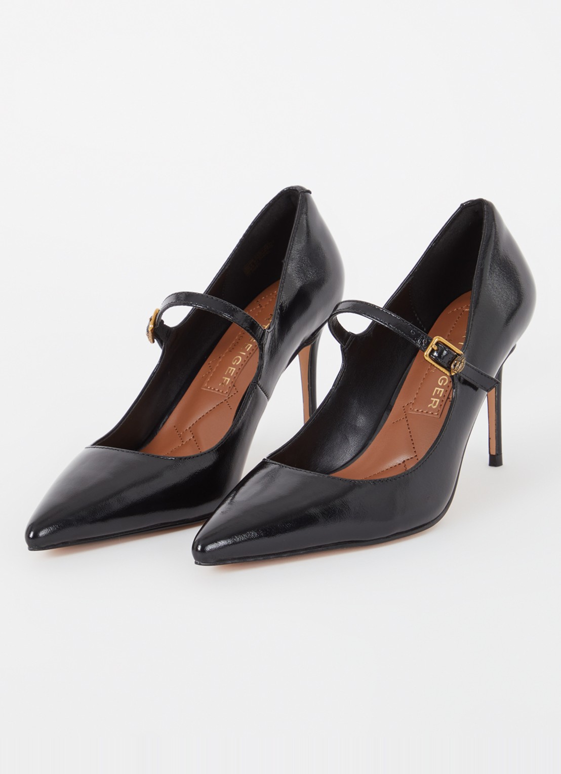 Kurt Geiger Regent pump met gespdetail - detail zwart