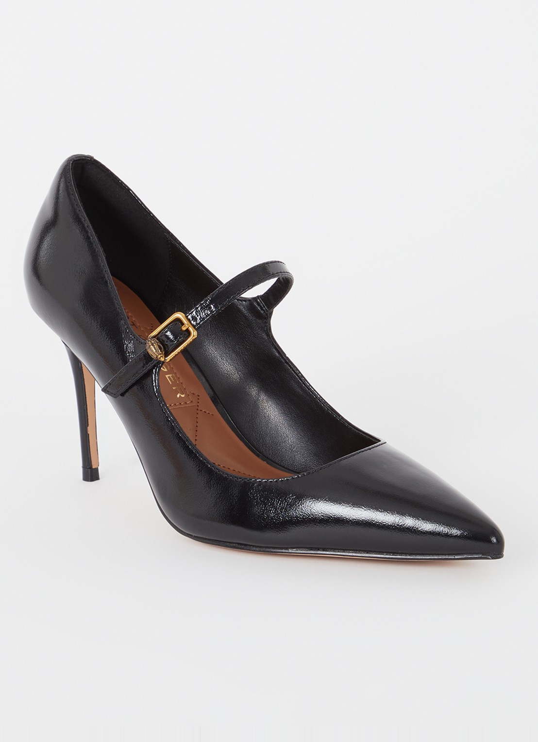 Kurt Geiger Regent pump met gespdetail - voorkant 4 zwart