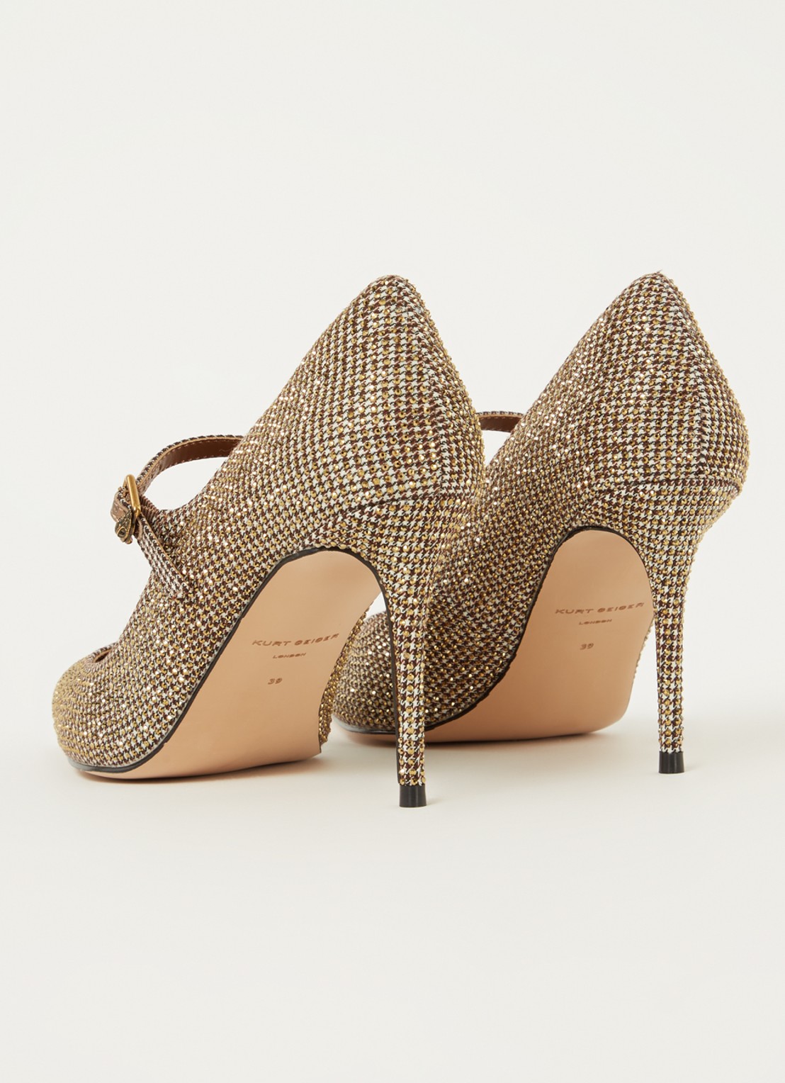 Kurt Geiger Regent pump met gespdetail - detail 2 goud