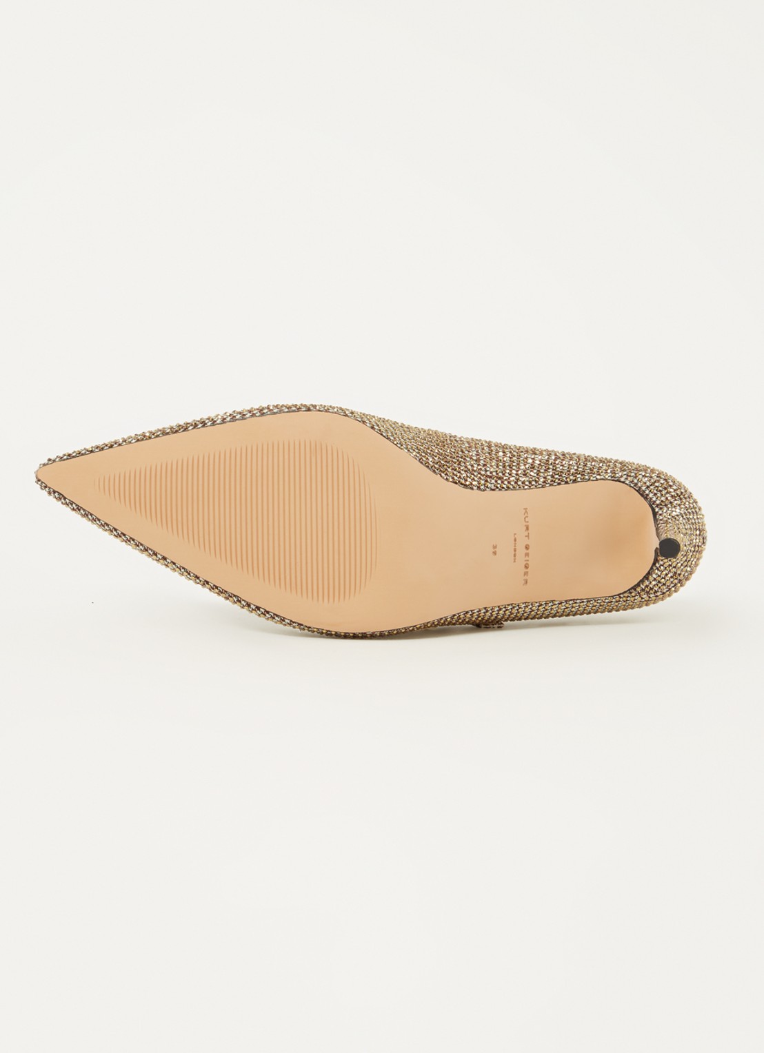 Kurt Geiger Regent pump met gespdetail - detail 4 goud