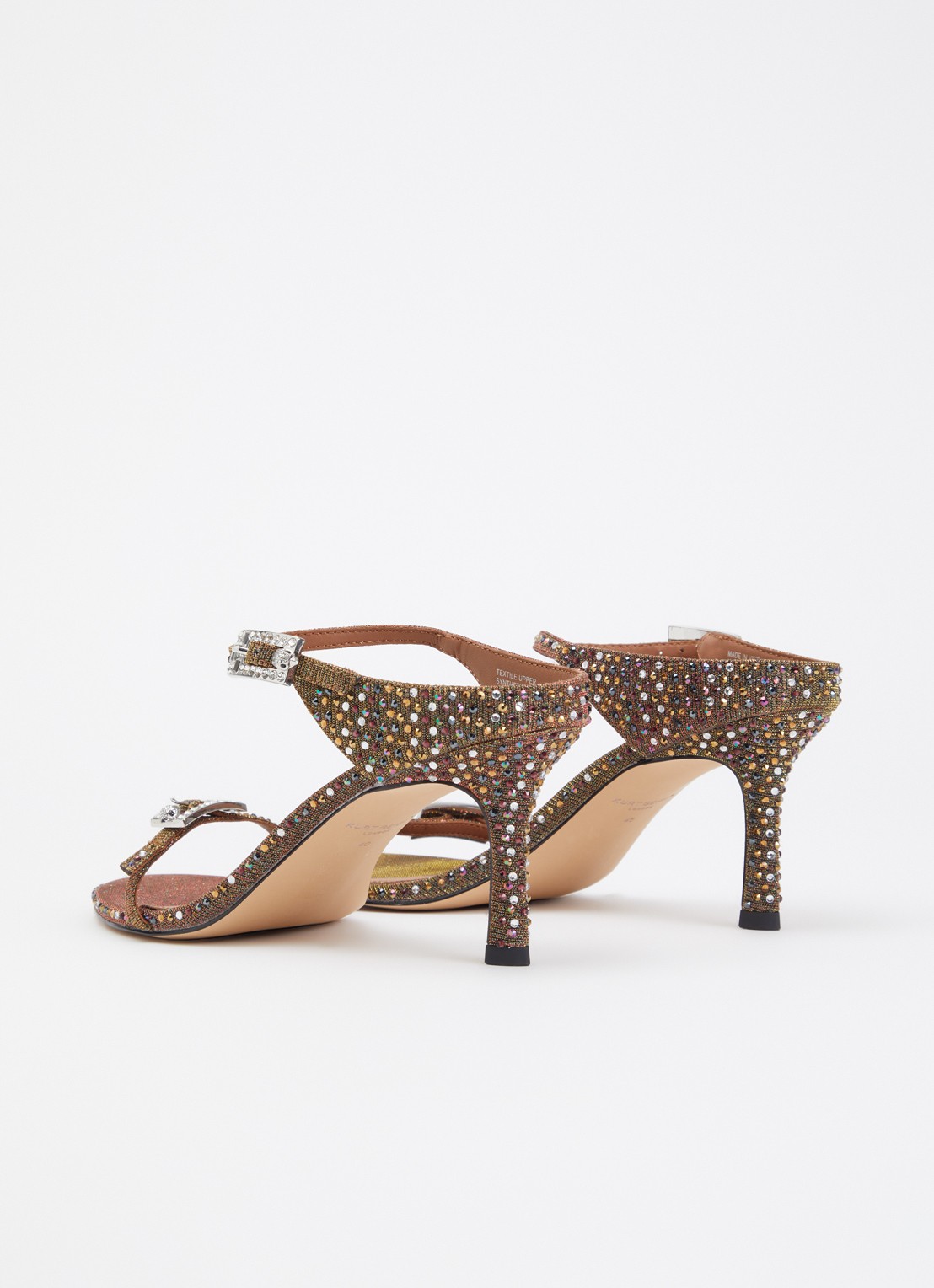 Kurt Geiger Sandalette met strass en gespdetail - achterkant 5 brons