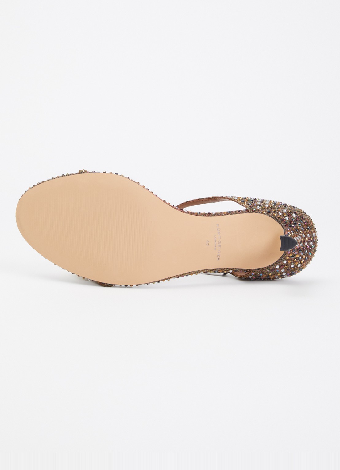 Kurt Geiger Sandalette met strass en gespdetail - detail 3 brons