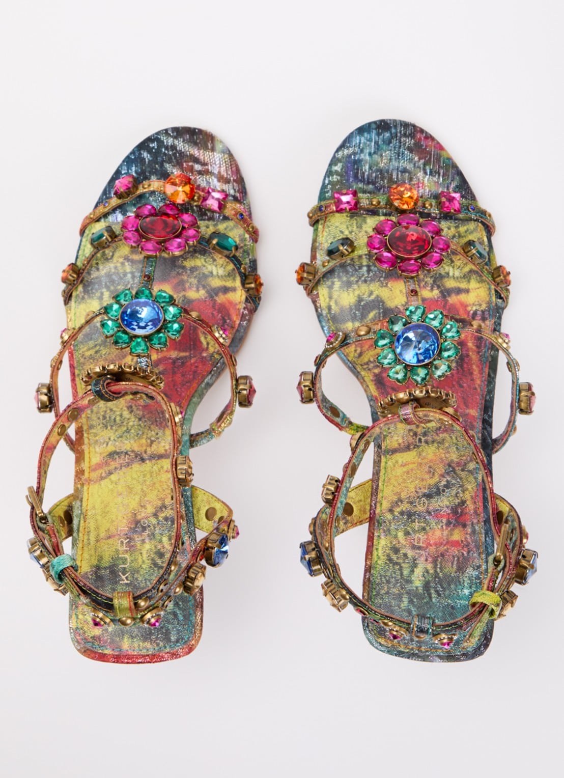 Kurt Geiger Sandalette met strass en studs  - detail 2 multicolor