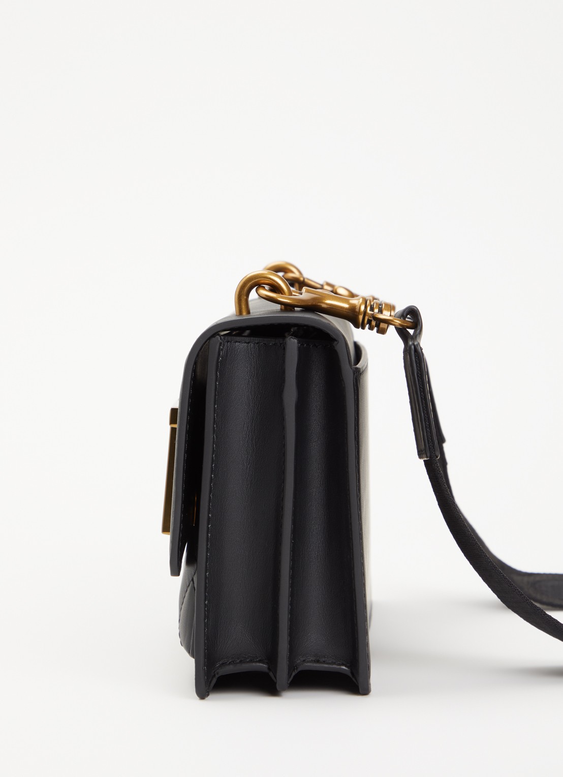 Kurt Geiger Shoreditch East West schoudertas van leer met afneembare schouderriem - detail 4 zwart