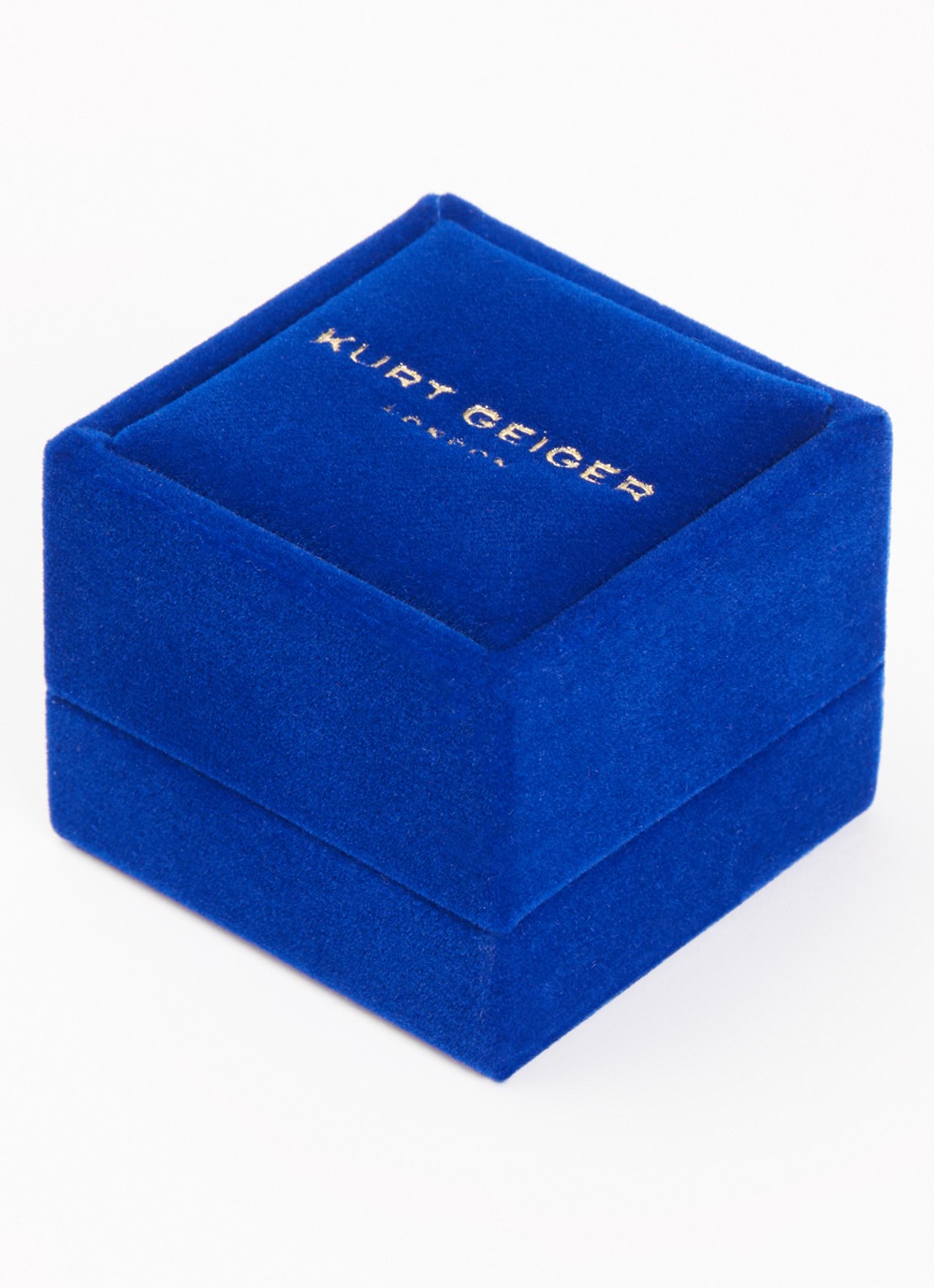 Kurt Geiger Sloane Link ring met kristal - detail 2 goud
