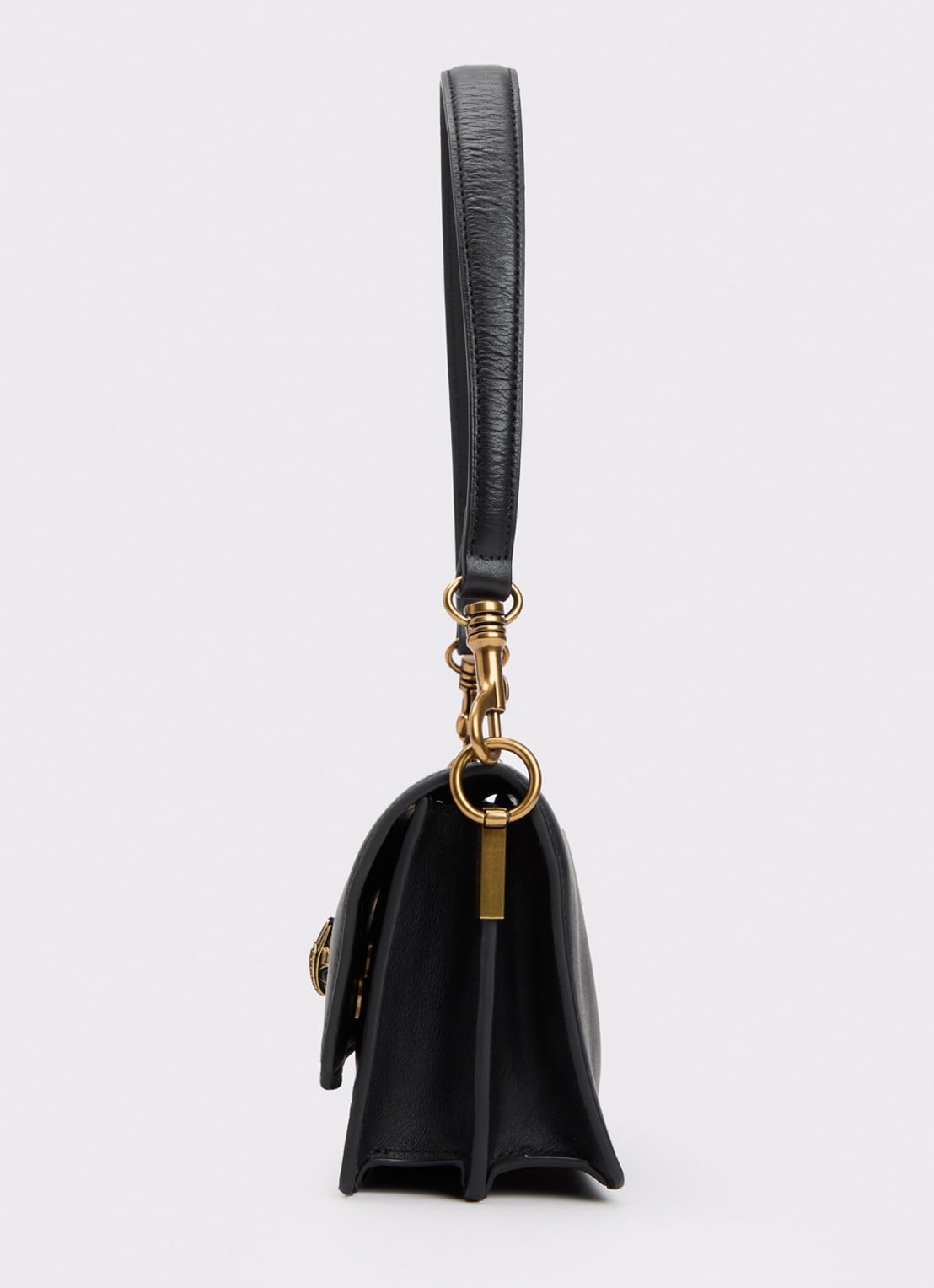 Kurt Geiger Sloane schoudertas van leer met tasbedel  - detail 4 zwart