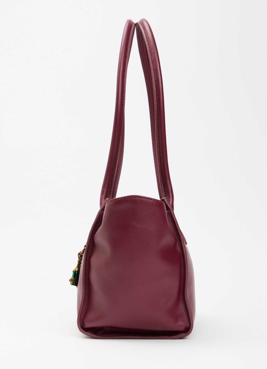 Kurt Geiger Sloane shopper van leer - detail 3 bordeauxrood