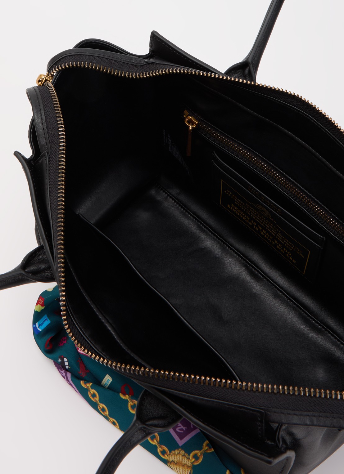 Kurt Geiger Sloane Small shopper van leer - detail 3 zwart