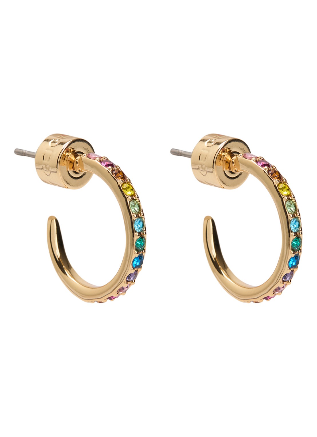 Kurt Geiger Small Crystal oorstekers met kristal - voorkant goud