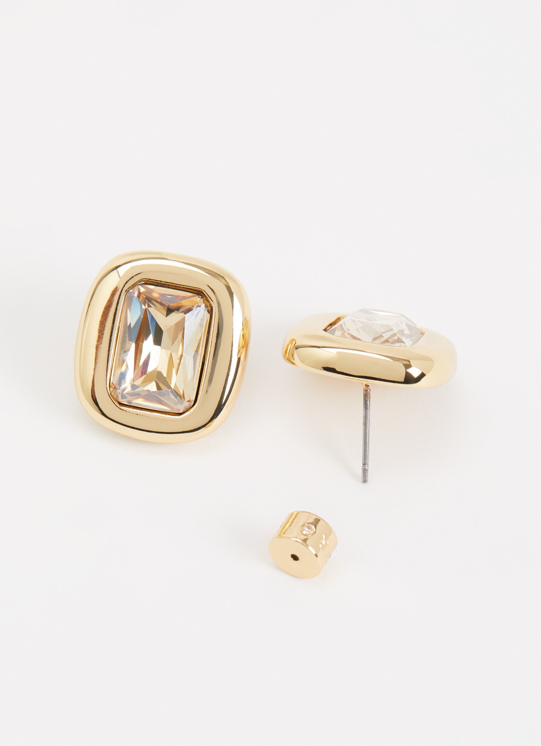 Kurt Geiger Small Ophelia oorstekers met kristal - detail 2 goud