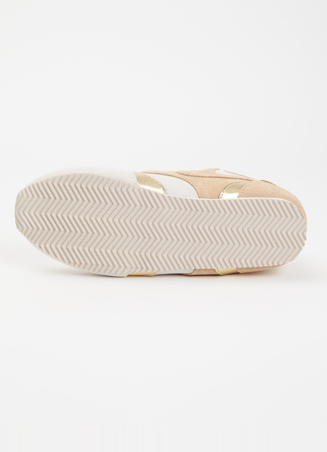 Kurt Geiger Sneaker van suède met metallic details - detail 4 beige