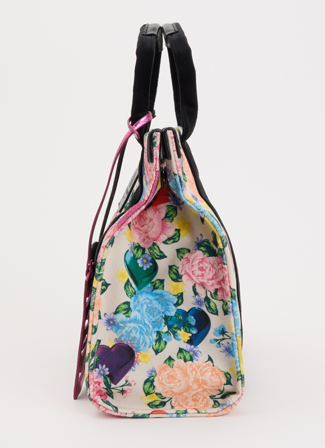 Kurt Geiger Southbank handtas met bloemenprint en afneembare schouderriem - detail 5 zwart