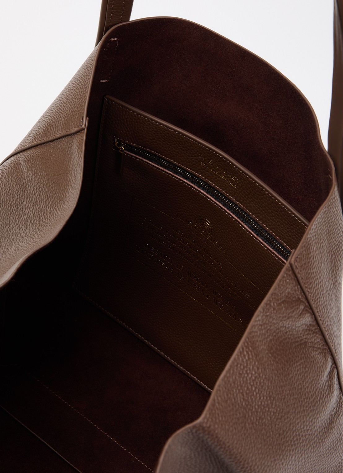 Kurt Geiger Violet Large shopper van leer - detail 2 donkerbruin