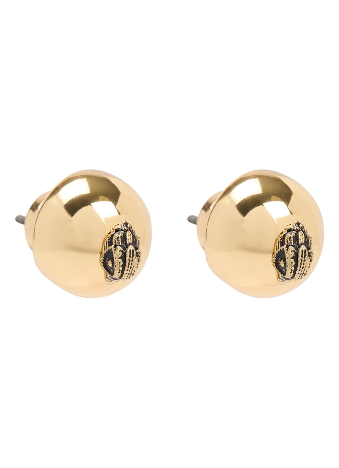 Kurt Geiger XS Dome oorstekers - voorkant 2 goud