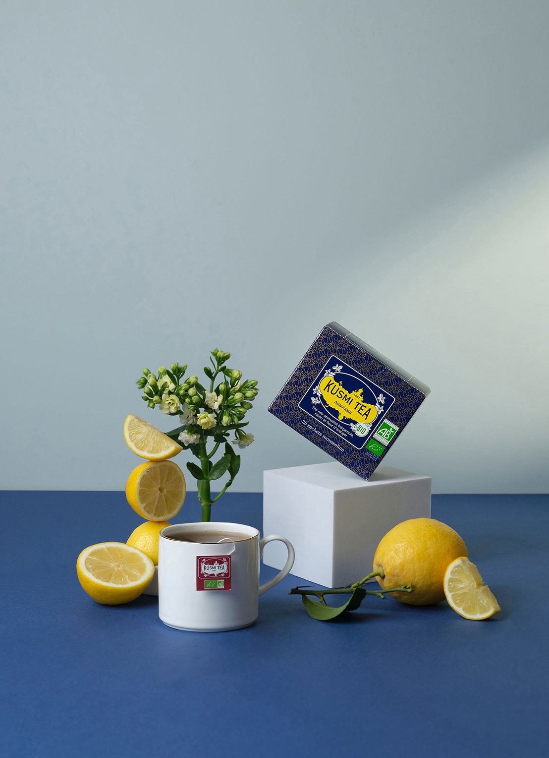 Kusmi Tea Anastasia theezakjes 20 stuks - voorkant 3 beige