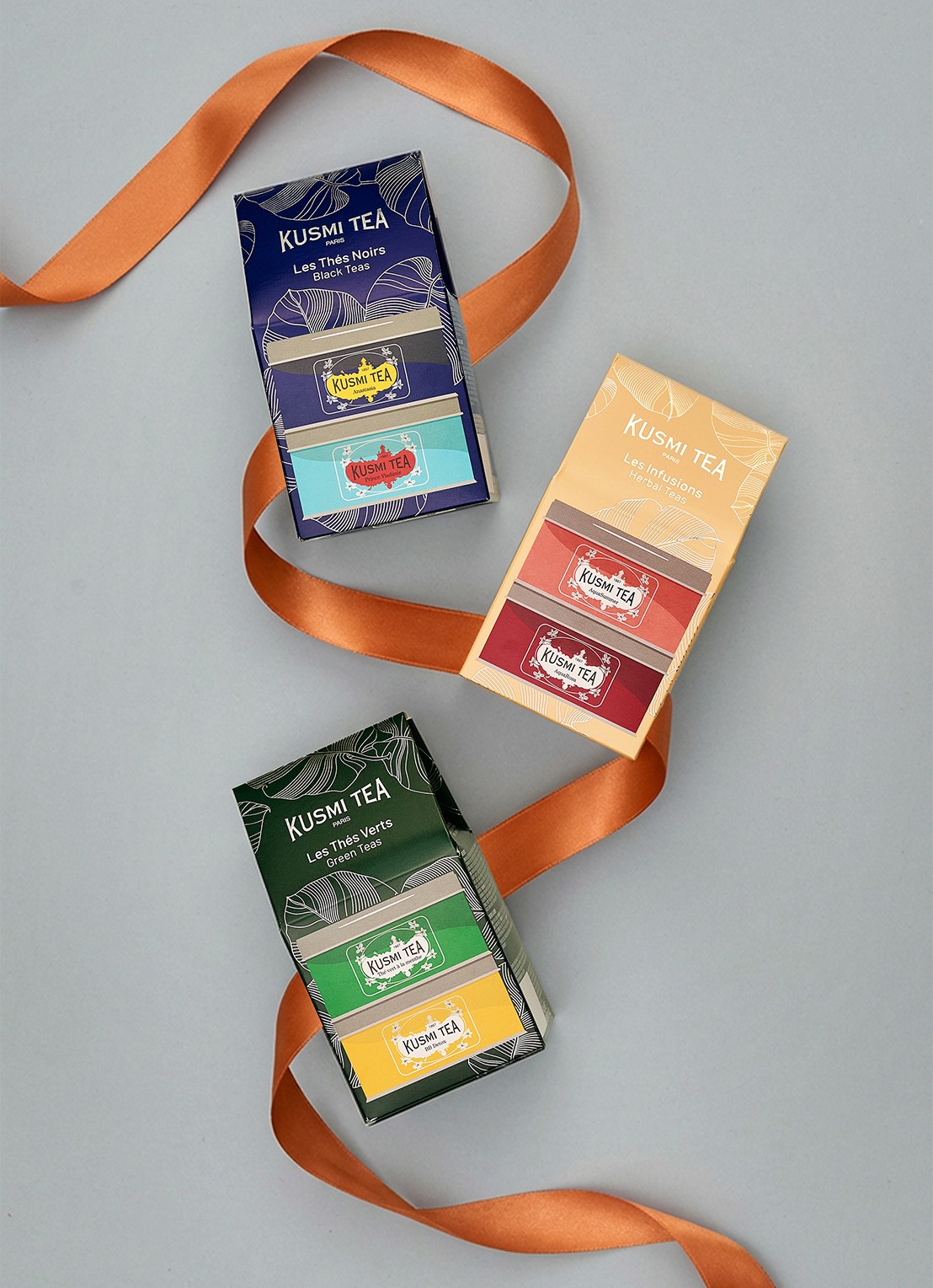 Kusmi Tea AquaRosa and AquaSummer losse thee 2 stuks in giftbox - detail 6 beige