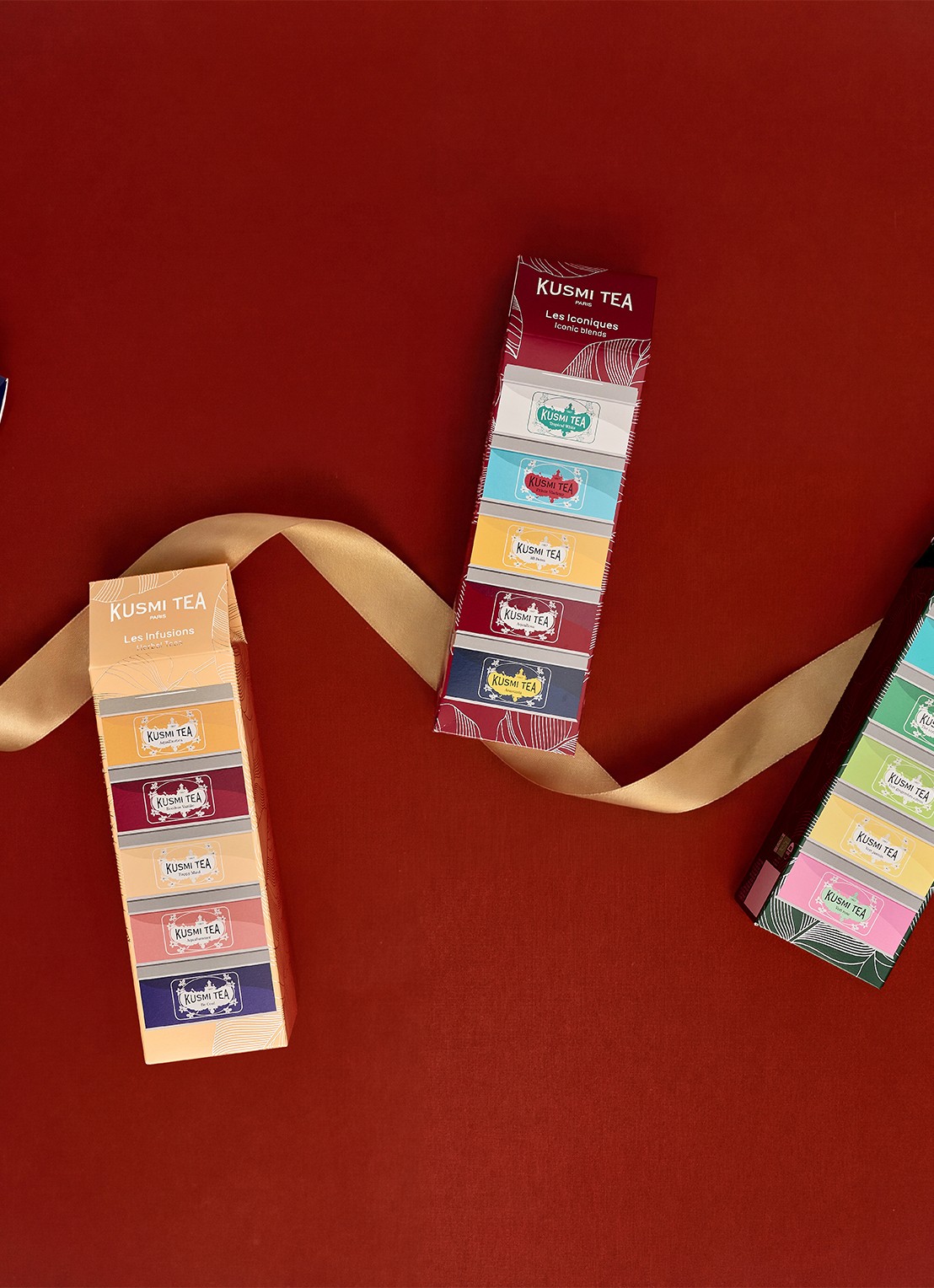 Kusmi Tea Black Teas losse thee 5 stuks in giftset - detail 2 beige