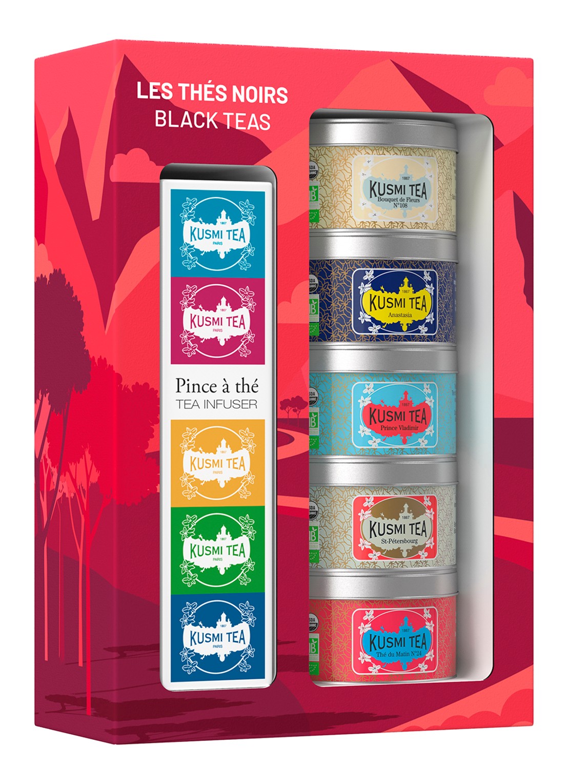 Kusmi Tea  Black Teas theeset met losse thee 5 x 20 gram - voorkant 3 undefined