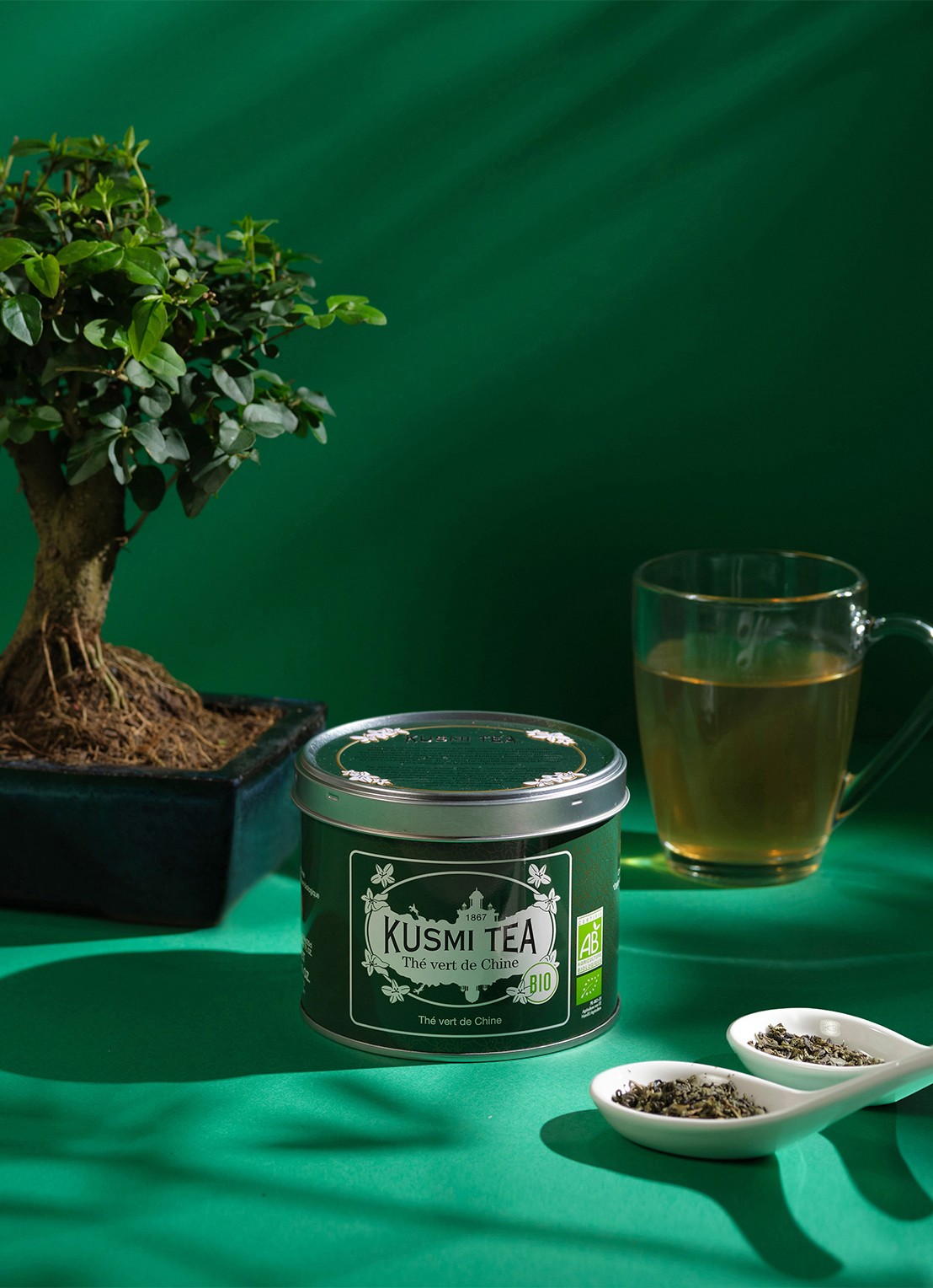 Kusmi Tea  Chinese Green Tea losse thee 100 gram - voorkant 2 undefined