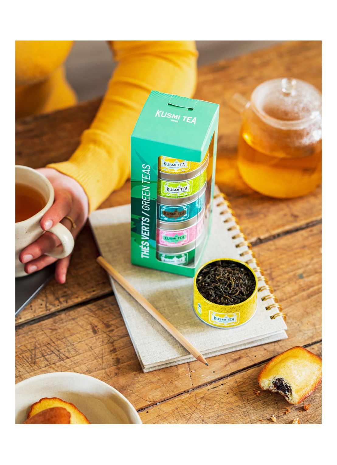Kusmi Tea Green Teas theeset met losse thee 5 x 25 gram - detail 3 undefined