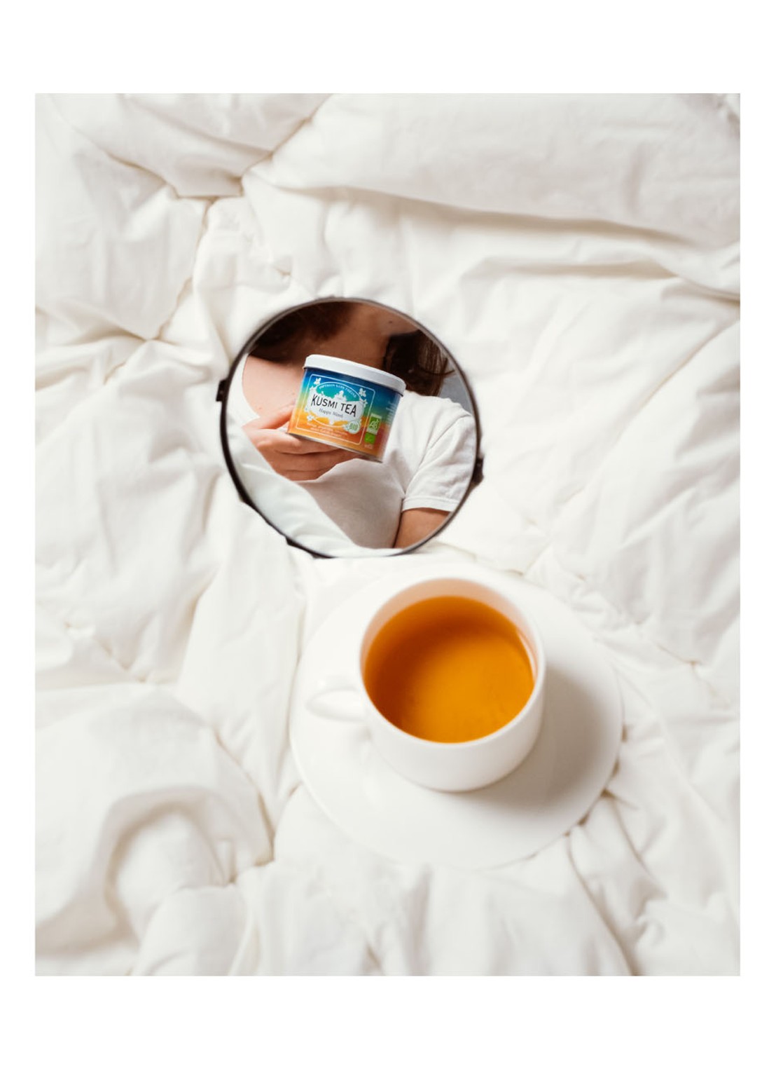 Kusmi Tea Happy Mind losse thee 100 gram - detail 7 geel