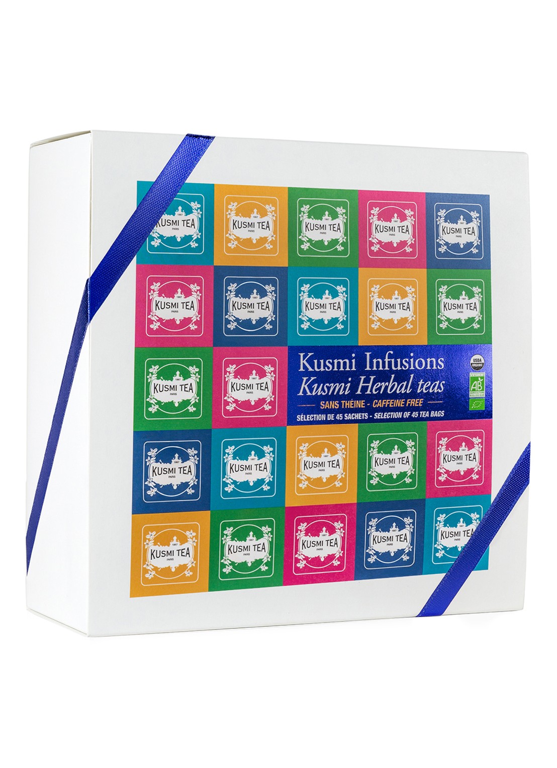 Kusmi Tea Herbal Teas Gift theeset 45 stuks - voorkant 6 wit