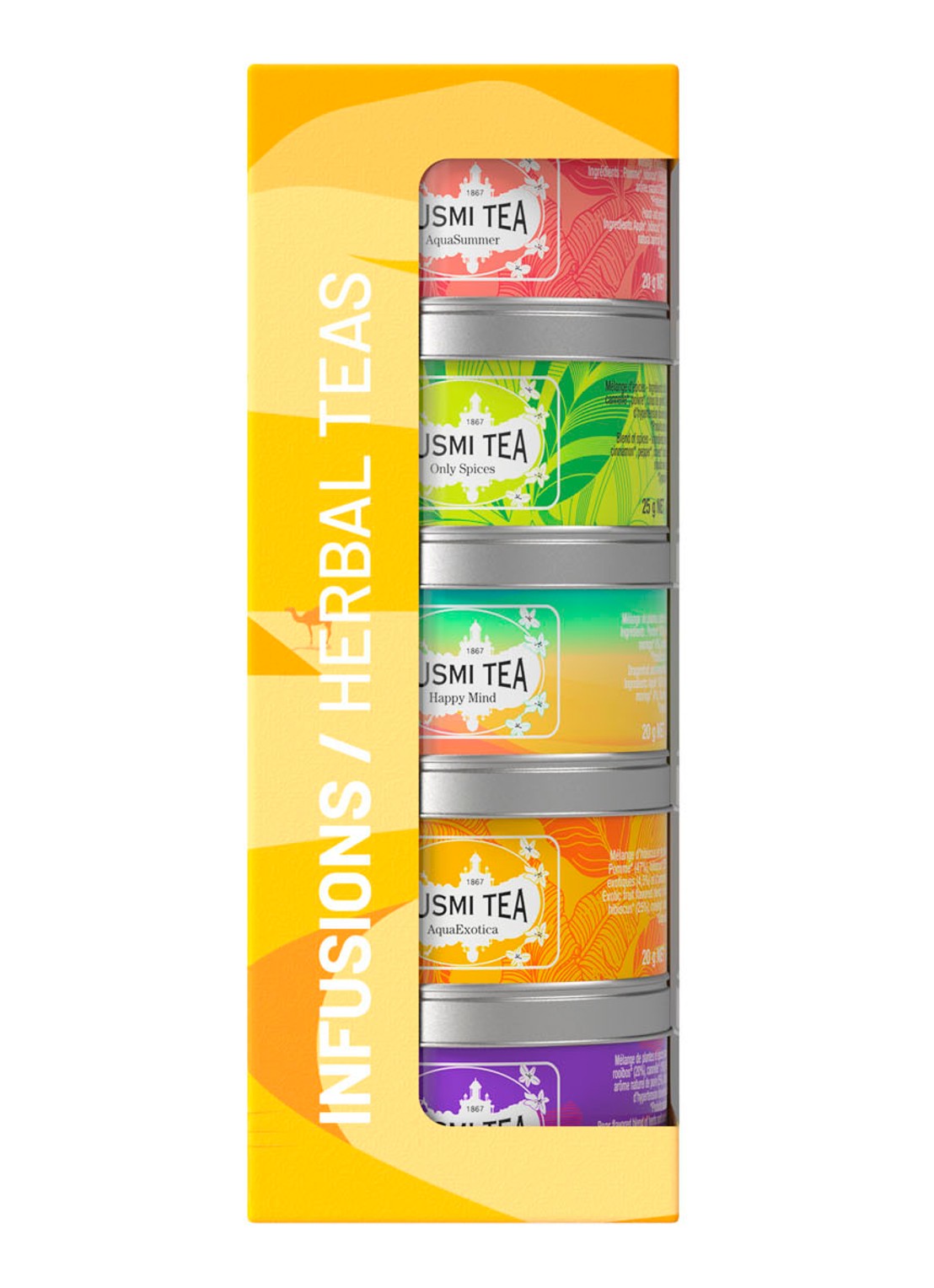 Kusmi Tea  Infusions theeset met losse thee 5 x 25 gram - voorkant undefined