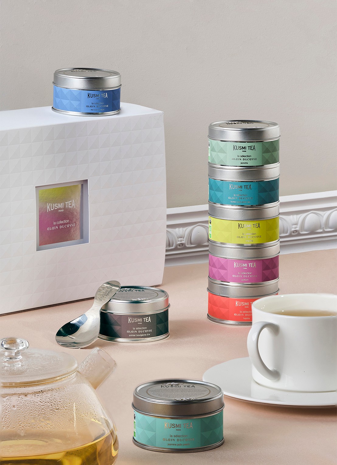 Kusmi Tea La Collection A. Ducasse theeset van 8  mini's + lepel - detail 4 undefined