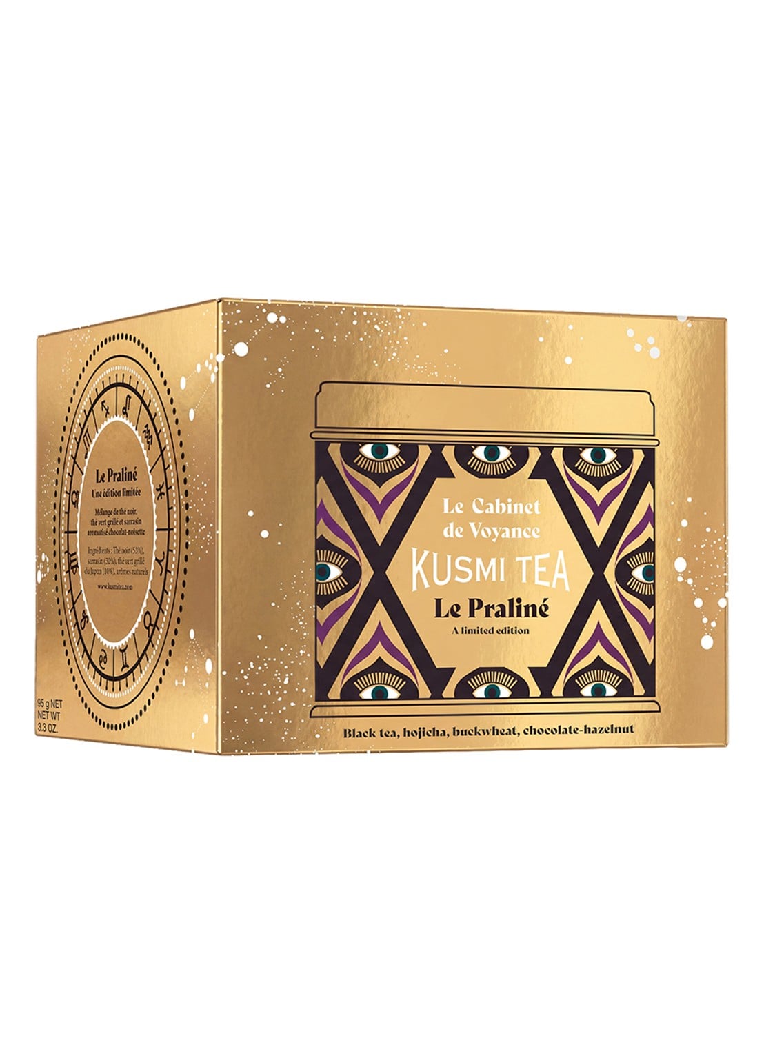 Kusmi Tea Le Praline losse thee in blik 95 gram - achterkant 2 undefined